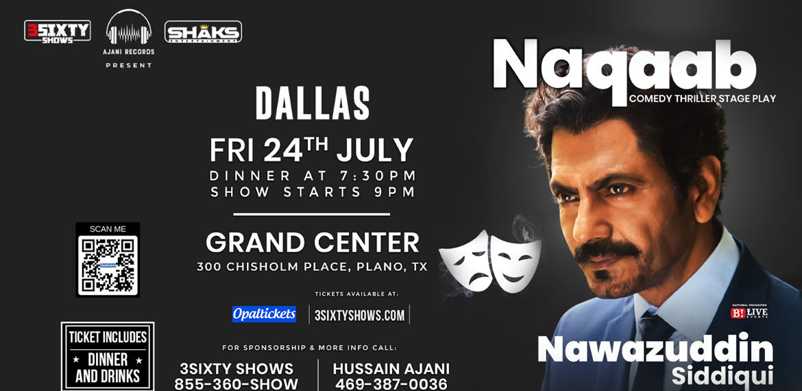 Nawazuddin Siddiqui Dallas