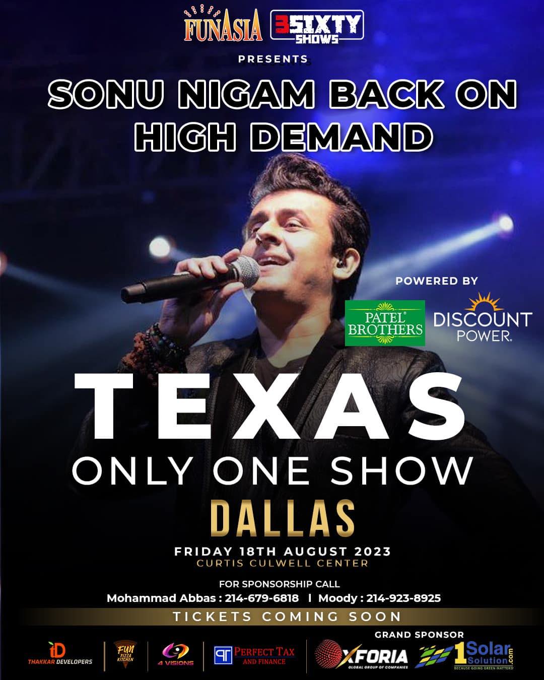 The Sonu Nigam Show In Dallas