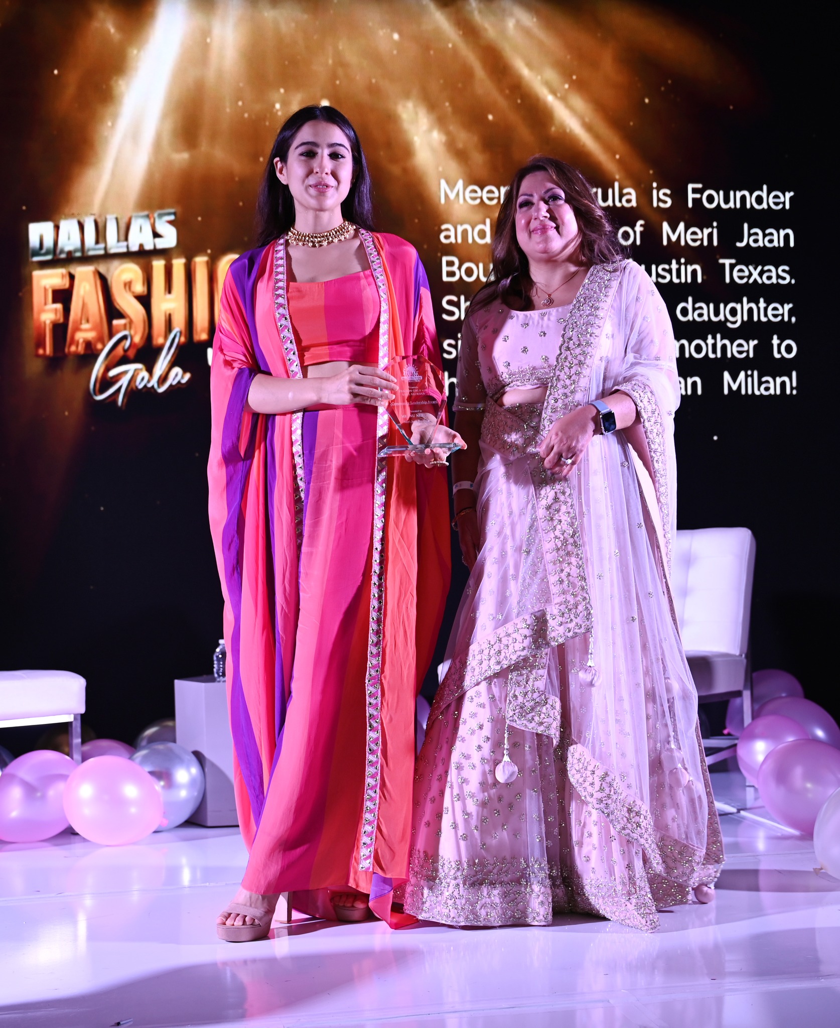 Dallas Fashion Gala with Sara Ali Khan